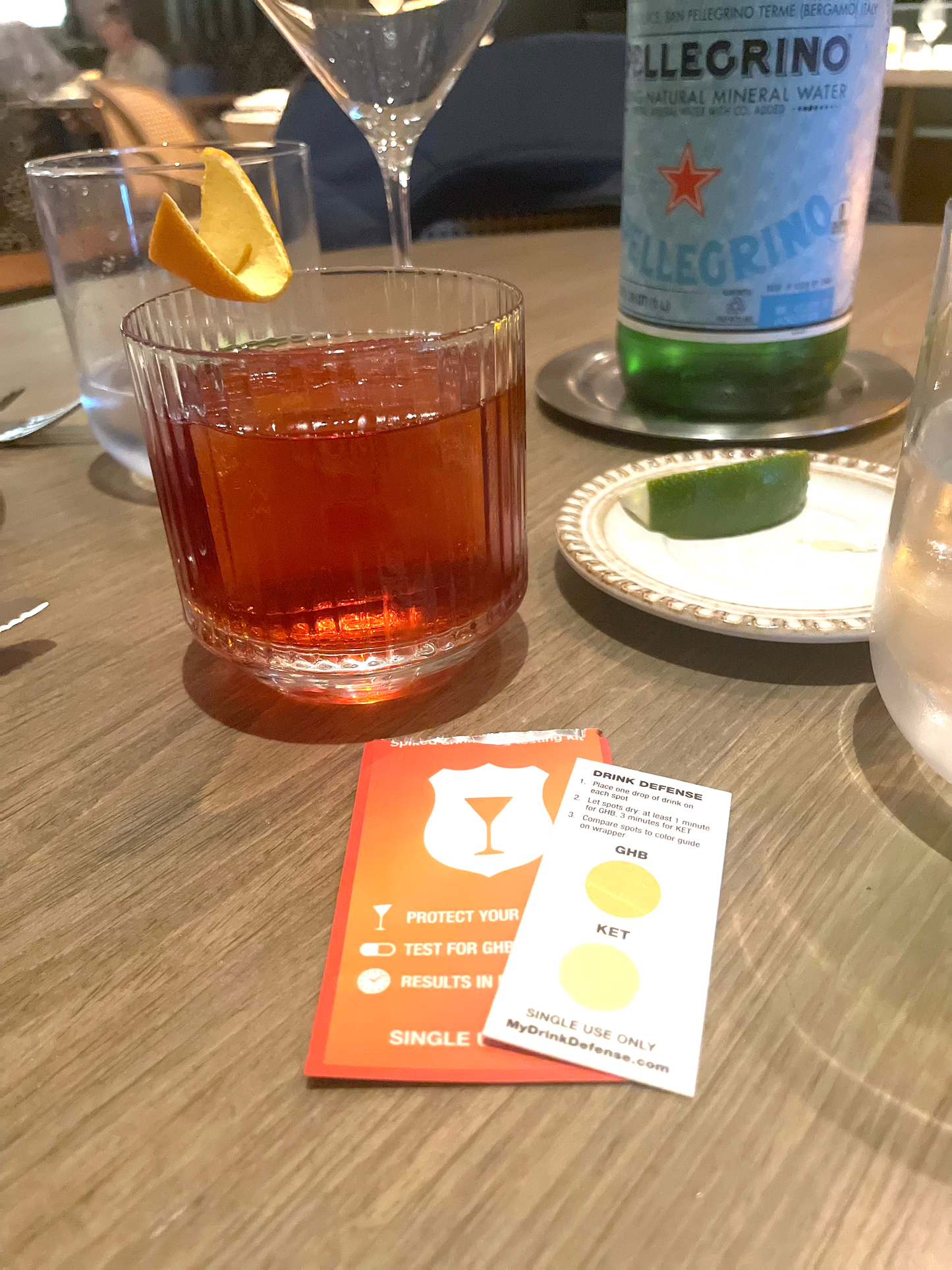 Drink Defense: Spiked Drink Test Card for GHB & Ketamine